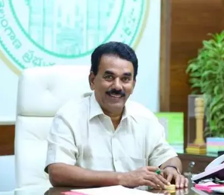 Jupally Cleans Unhygienic Toilet During Surprise Inspection, Pulls Up Officials