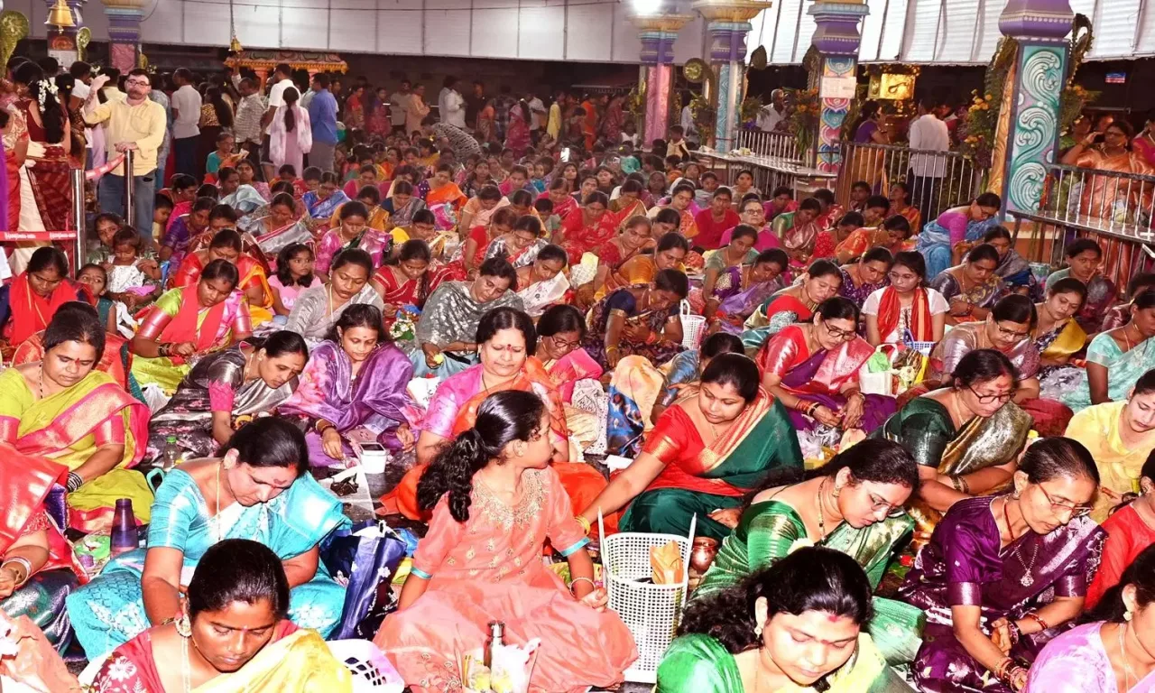 Varalakshmi Vratham Blends Rituals With Community Singing