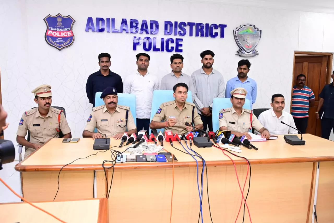 5 Inter-State Cyber Criminals Held in Adilabad, 498 Complaints Linked to Gang