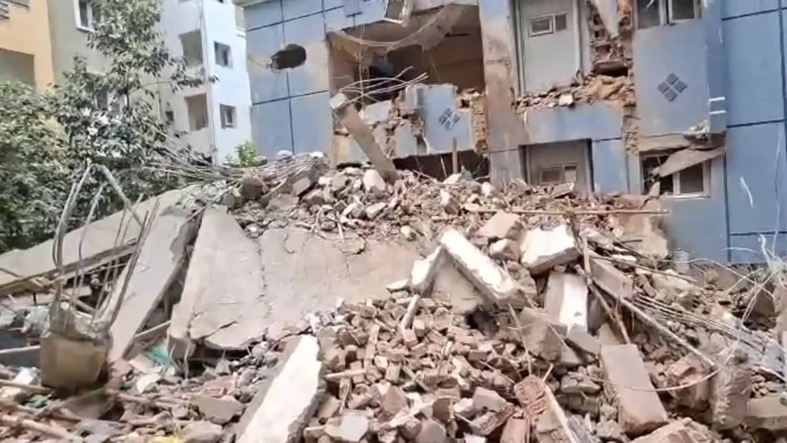 Residents Shaken as Building Collapses in Whitefields