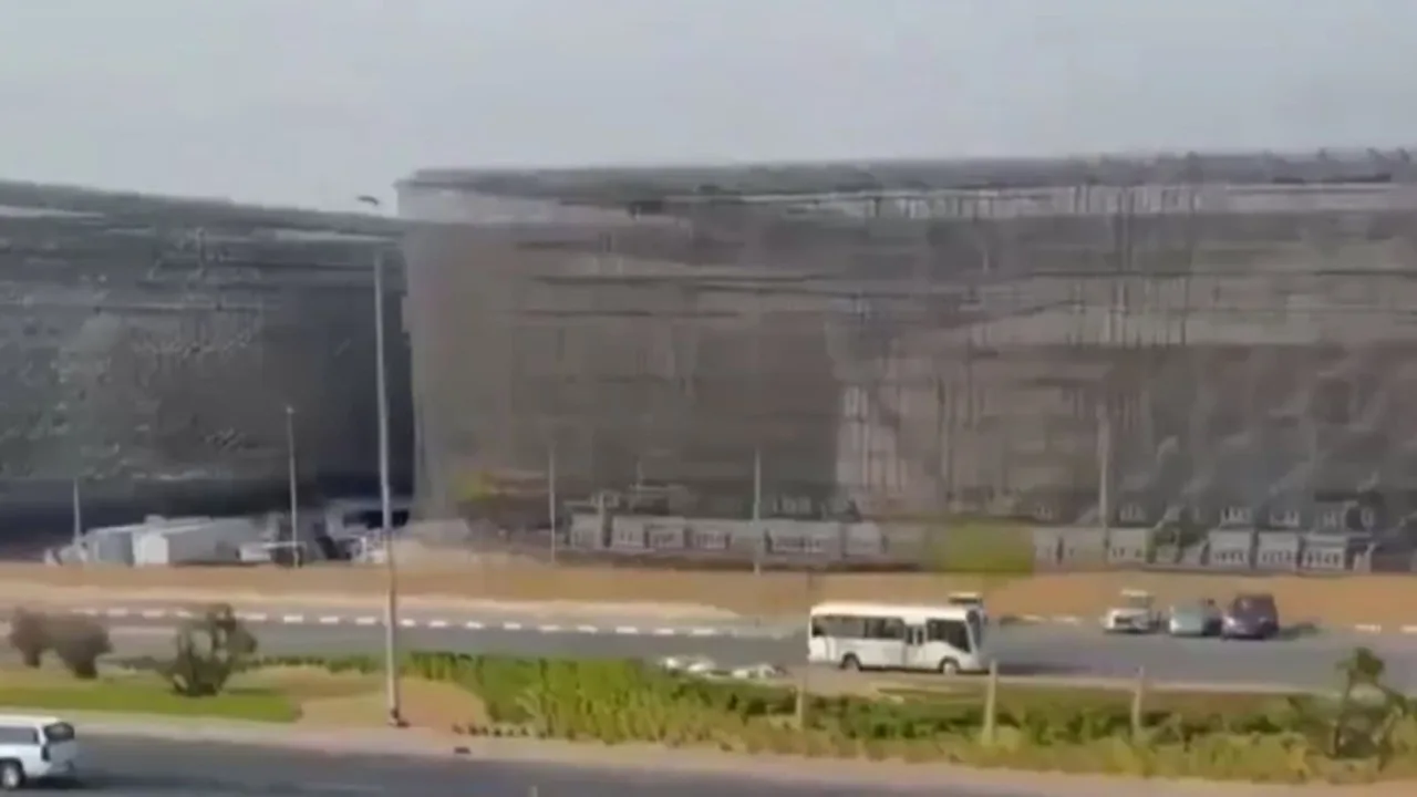 Video: UAE builds ‘cope cages’ to shield fuel tanks from drones