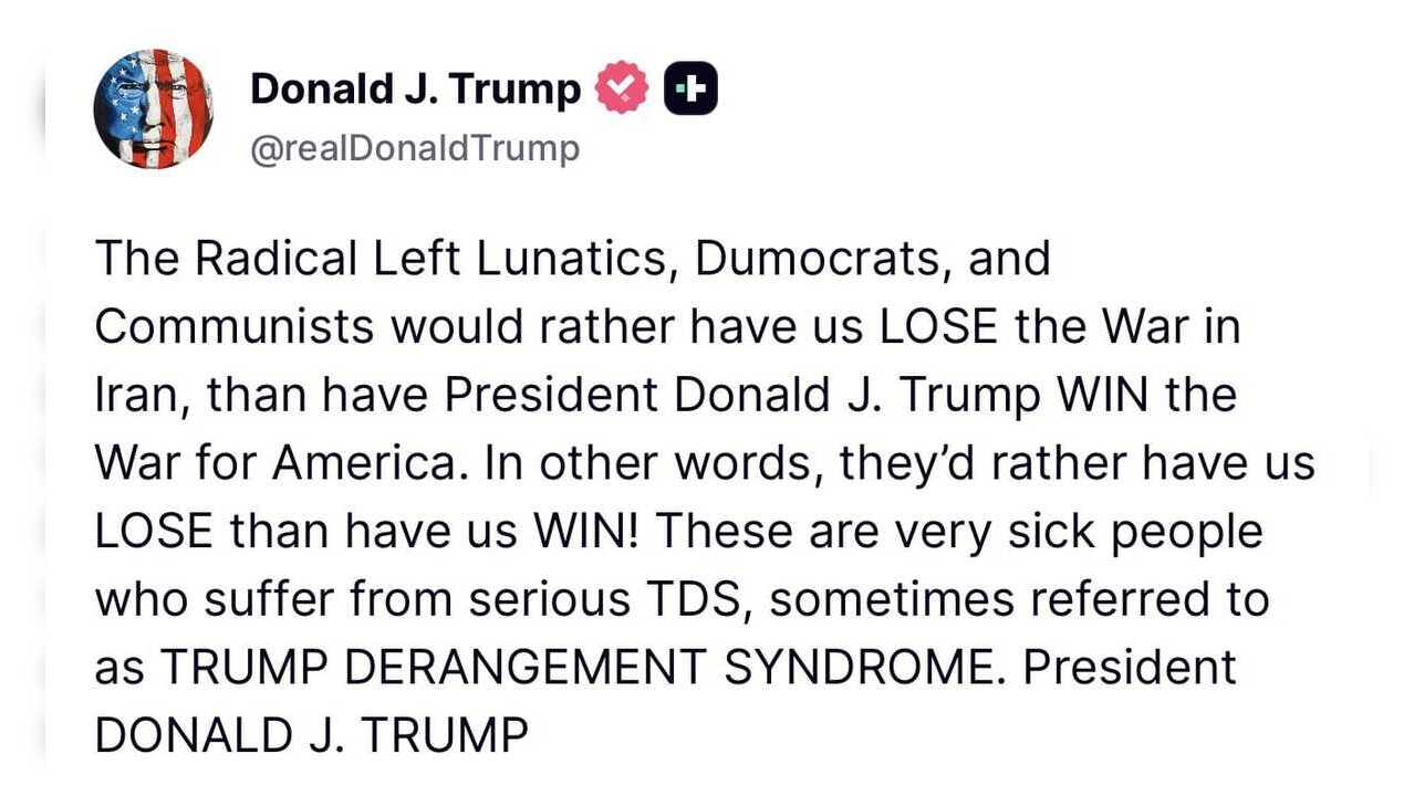 ‘They’d Rather Have Us LOSE’ Trump Accuses Democrats, ‘Radical Left’ of Wanting US to Lose Iran War