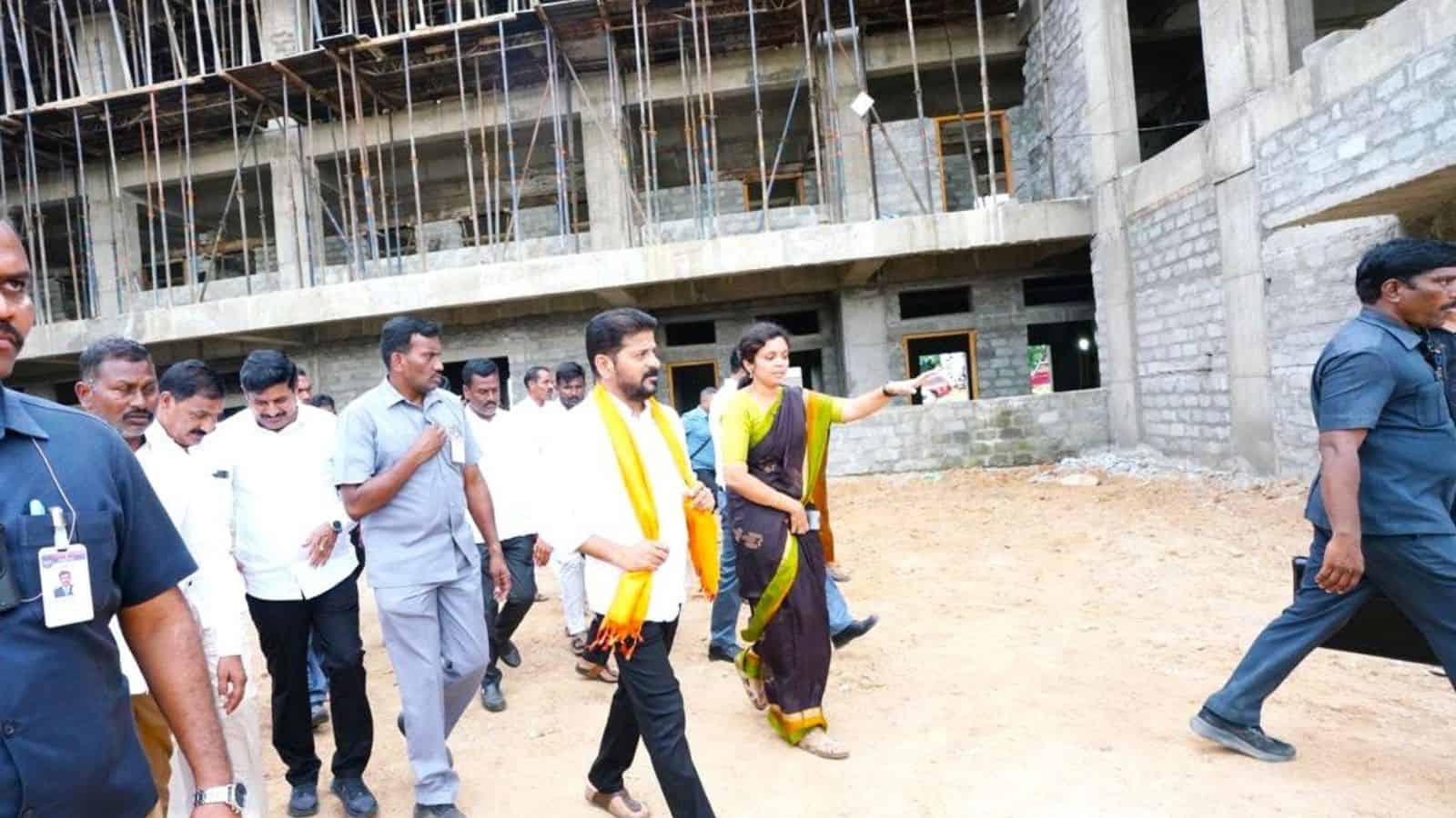 On constituency visit, CM inspects ‘education hub’ in Kodangal