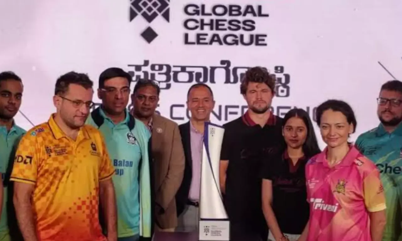 Tech Mahindra Global Chess League Season 4 Trophy Unveiled World’s Top Chess Stars