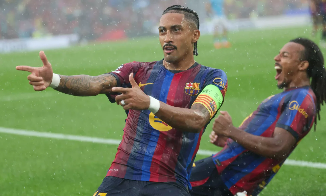 UEFA Champions League: Rampant Raphinha Bags Brace as Barcelona Rout Feyenoord
