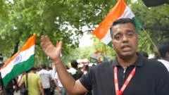 Struggle to even get inside: BBC reports from celebration at 'cockroach' protest site in India