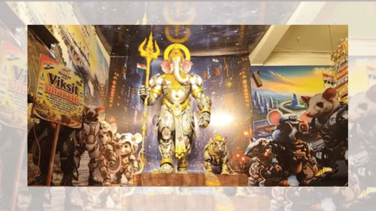 Viksit Bharat-themed Ganesha idol in Hyderabad draws devotees