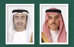 Saudi, UAE FMs discuss efforts to contain regional escalation 1 h ago