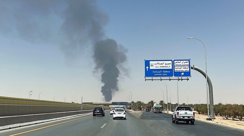SAUDI ARABIABlack smoke, flames rise near Riyadh airport amid Yemen strikes