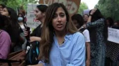 Women protest in the streets of Delhi after string of sexual assaults