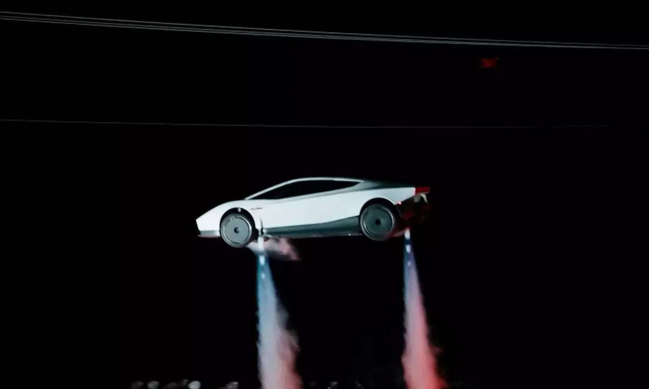 Tesla’s Flying Roadster Stuns, But Don’t Expect It on Roads Anytime Soon