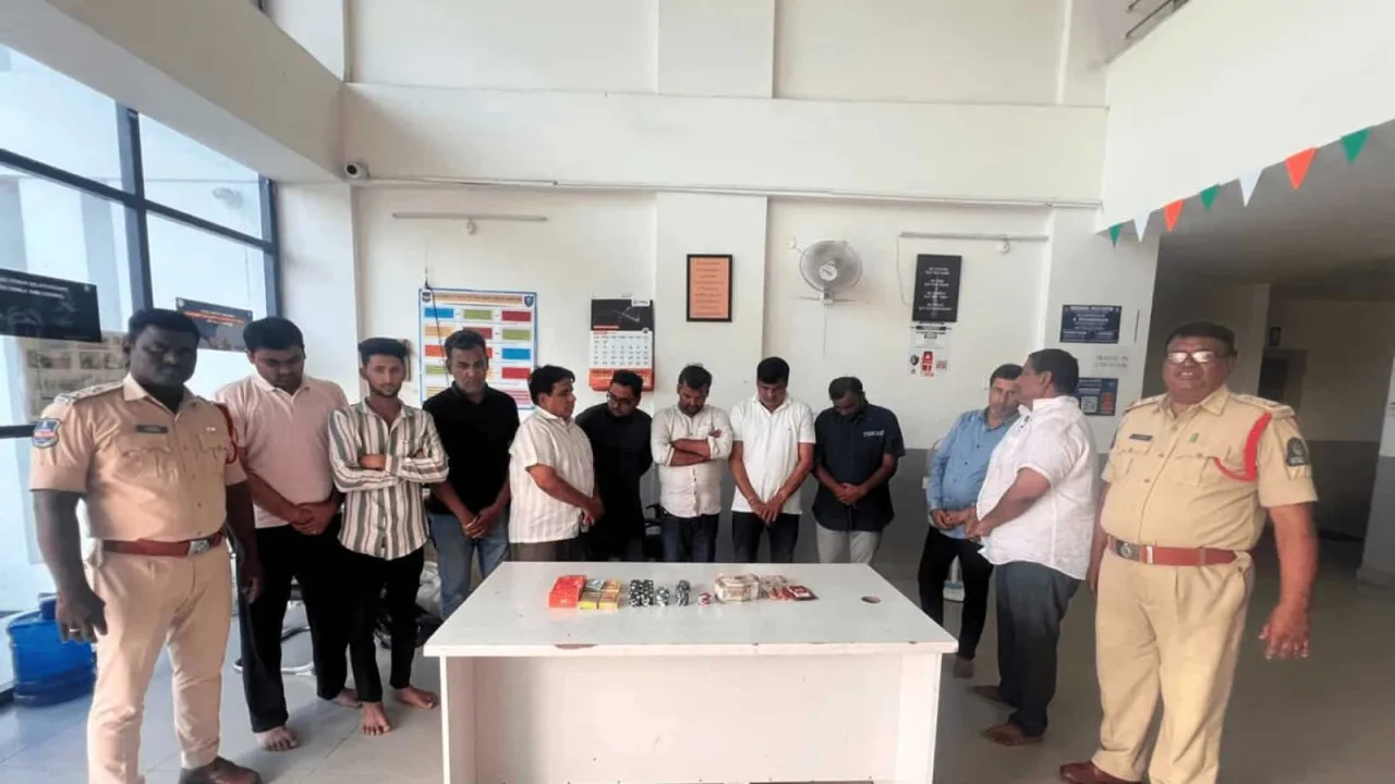 Hyderabad: 10 nabbed for gambling, casino paraphernalia seized