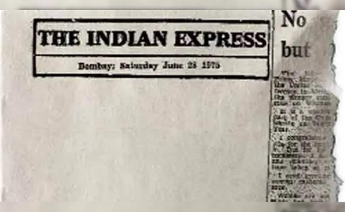 The Indian Express published a blank editorial to protest against press censorship The Indian Express published a blank editorial to protest against press censorship