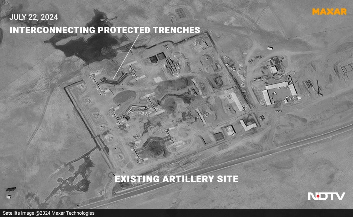 The Chinese have built interconnected protected trenches. High-res here The Chinese have built interconnected protected trenches. High-res here