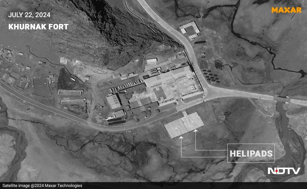 Khurnak Fort lies in territory held by China since 1958. High-res here Khurnak Fort lies in territory held by China since 1958. High-res here