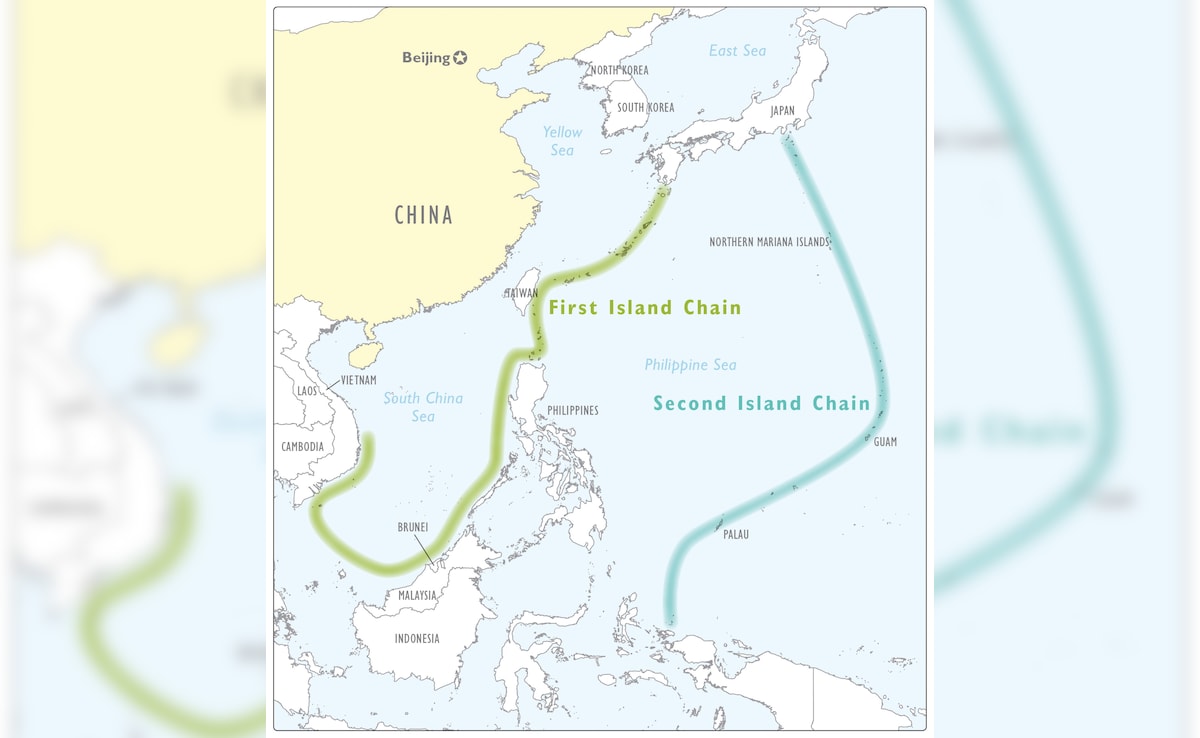 The First Island Chain is the first line of defence for the US The First Island Chain is the first line of defence for the US