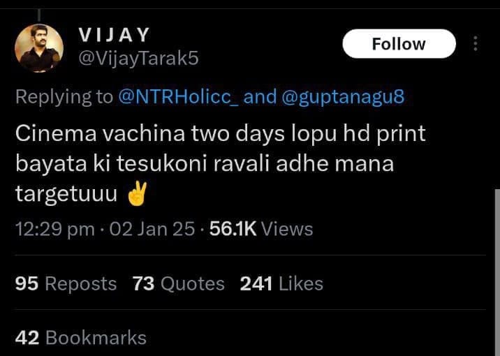 X/@VijayTarak5 X/@VijayTarak5