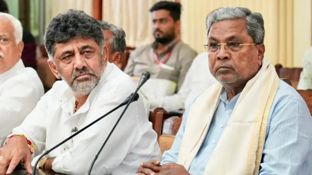 DKS, Siddaramaiah reach Delhi for cabinet talks with Congress high command