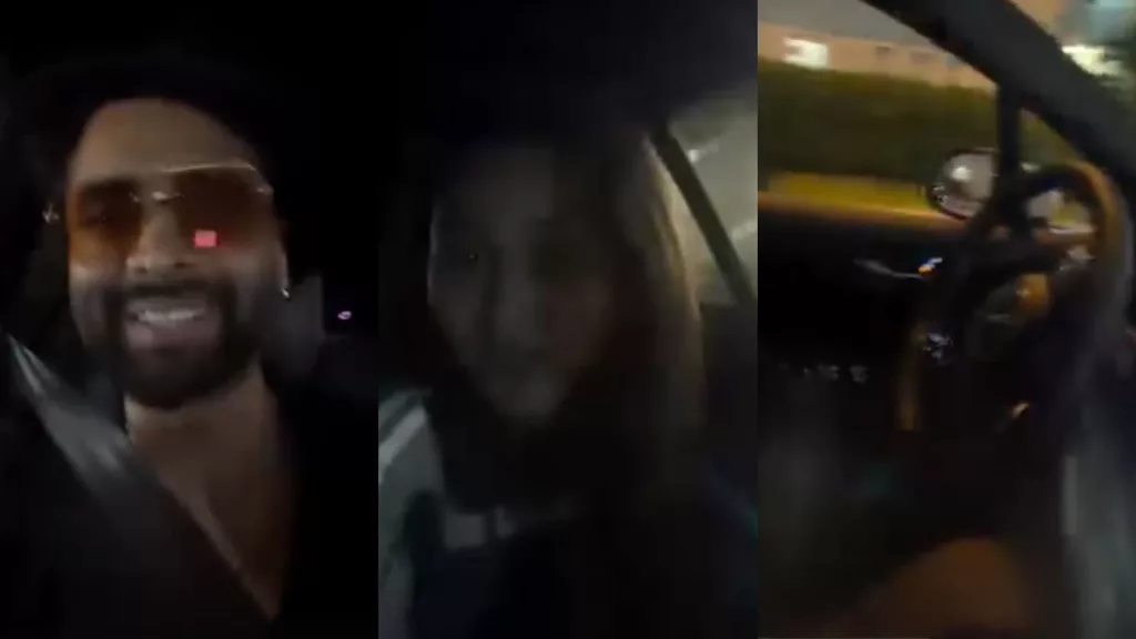 What happened when Rakul and Jackky entered an AI car?
