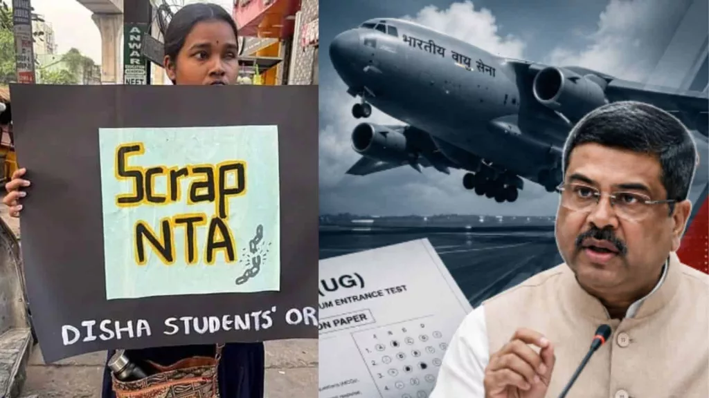 Air Force to deliver papers to Telangana for NEET 2026 on June 21
