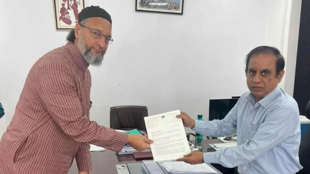 Owaisi raises Telangana SIR concerns in representation to CEO