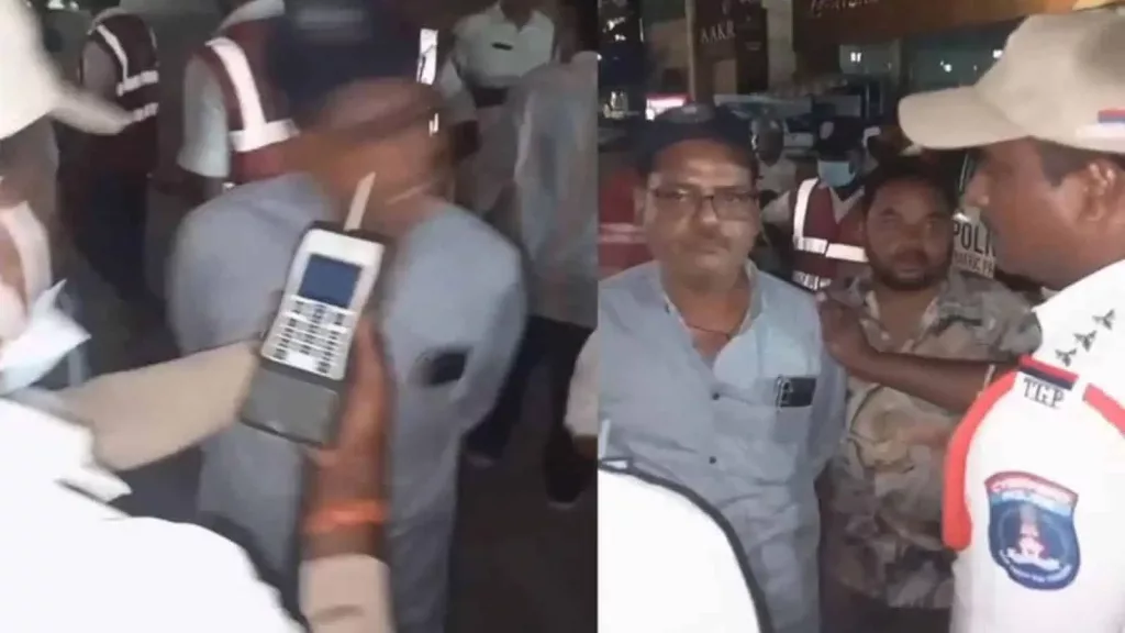 Cyberabad cop slaps man during drunk driving test at Gachibowli