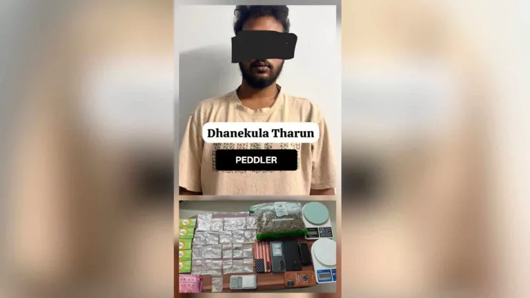 22-year-old held in Madhapur for peddling drugs from Vijaywada