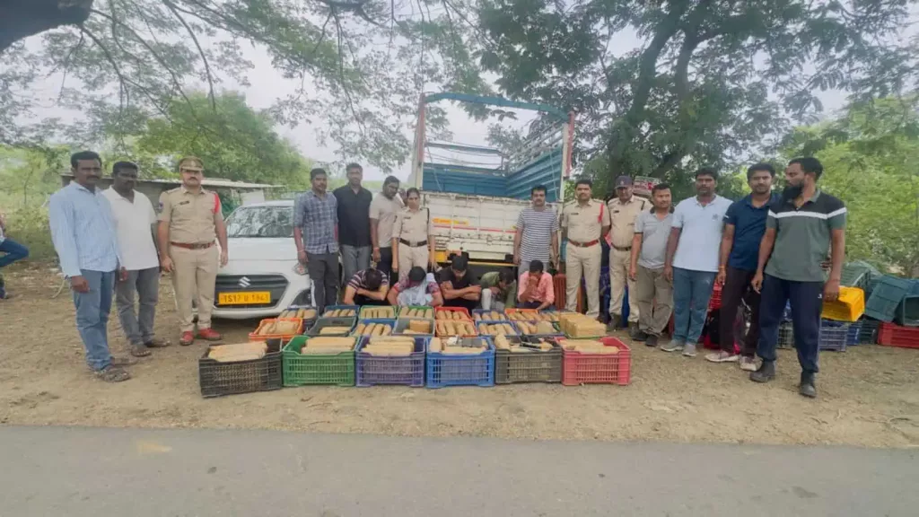EAGLE busts drug trafficking racket in Khammam, 200 kg ganja seized