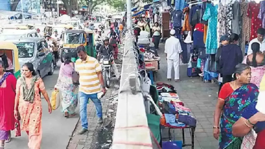 Bengaluru footpath encroachments put pedestrians at risk